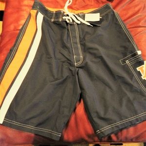 Board shorts Auburn College Men L NWT Blue orange